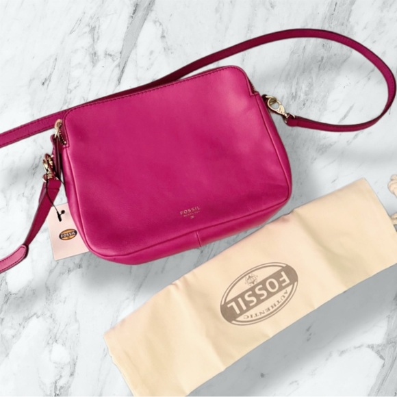 NEW FOSSIL Pink  Sydney Crossbody - Picture 3 of 14